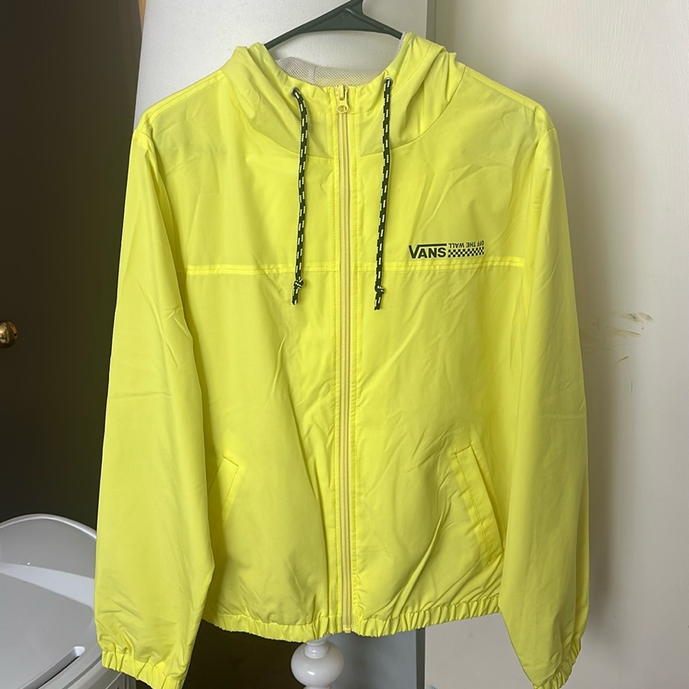VANS windbreaker neon yellow